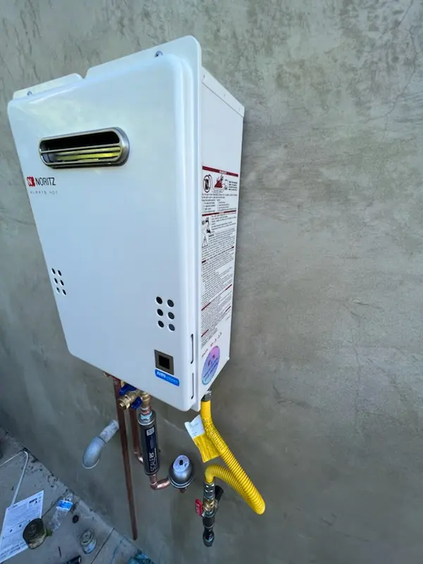 Tankless water heater installation for Edgemere Estates homes